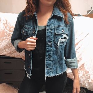 Distressed Tommy Hilfiger Jean Jacket